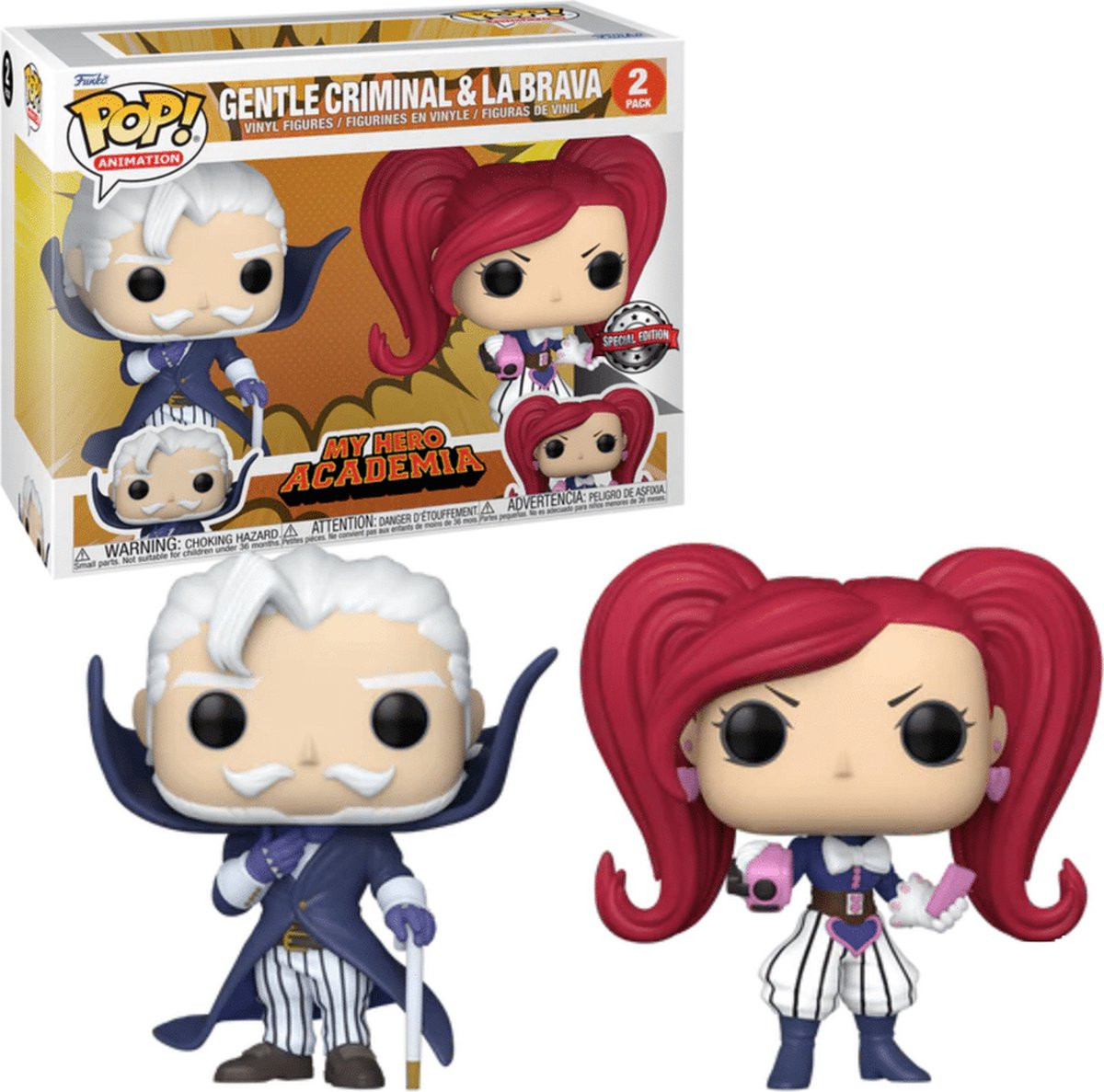 My Hero Academia Funko Pop Vinyl 2-Pack: Gentle Criminal & La Brava (Special Edition)