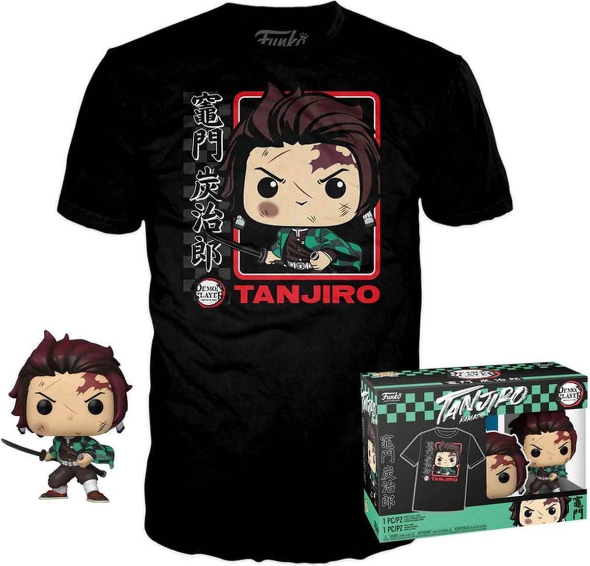 Demon Slayer Funko Pop! Tees & Vinyl - Tanjiro Kamado (Exclusive Special Edition)