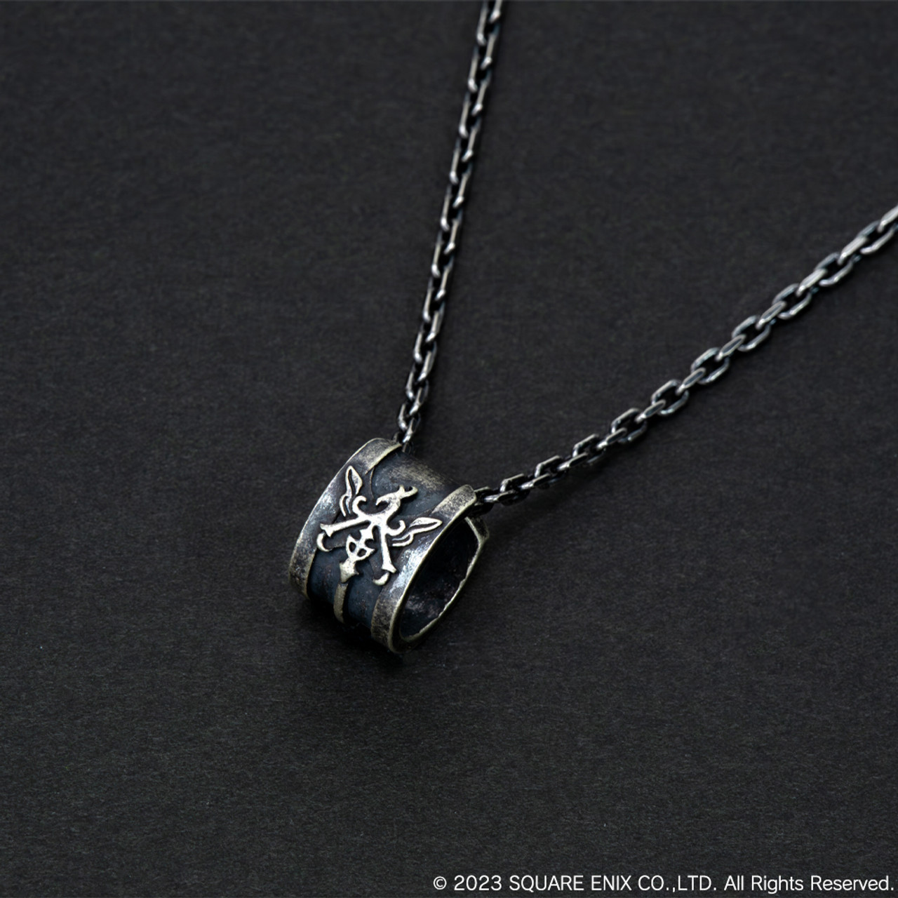 Final Fantasy XVI Necklace - House Rosfield Silver Ear Cuff Pendant