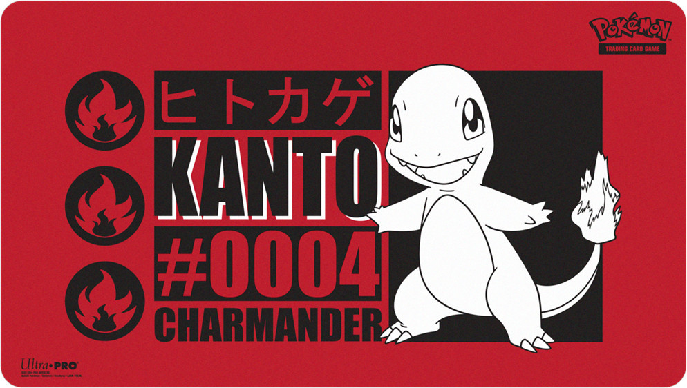 Pokemon TCG Kanto Starter Charmander Playmat