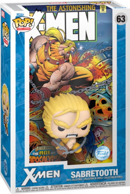 Marvel X-Men The Astonishing X-Men #2 Comic Cover Funko Pop Vinyl: Sabretooth