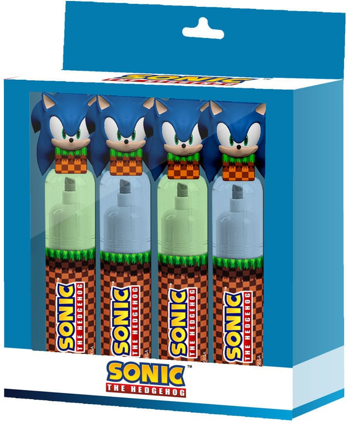 Sonic the Hedgehog Highlighters 4-Pack - Sonic the Hedgehog