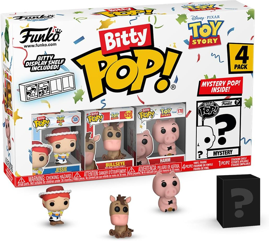 Toy Story Funko Bitty Pop! 4-Pack: Jessie / Bullseye / Hamm