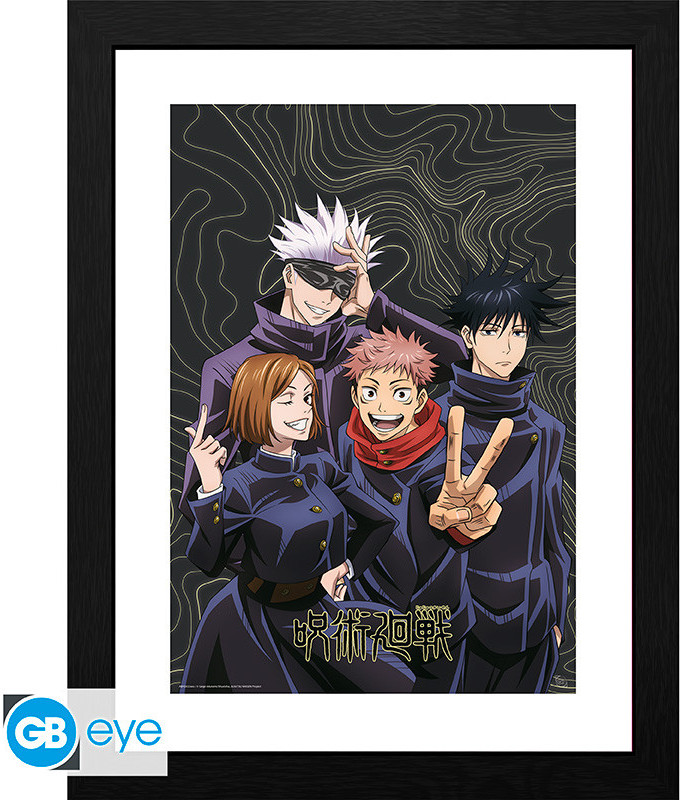 Jutjutsu Kaisen Framed Print - Team Picture