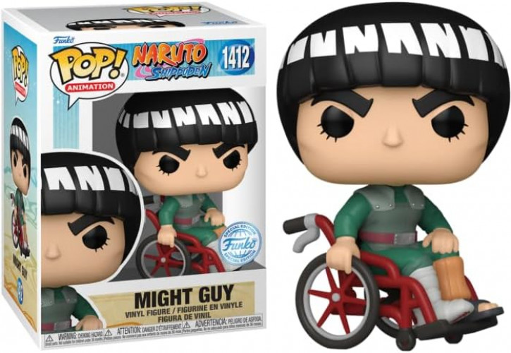 Naruto Shippuden Funko Pop Vinyl: Might Guy (Guy Sensei in Red Wheelchair)
