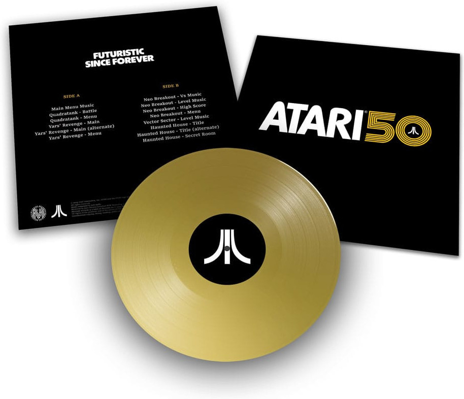 Atari 50 Anniversary Soundtrack Vinyl Vol. 1 gold LP