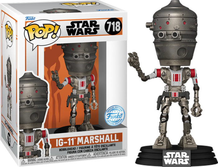 Star Wars The Mandalorian Funko Pop Vinyl: IG-11 Marshall