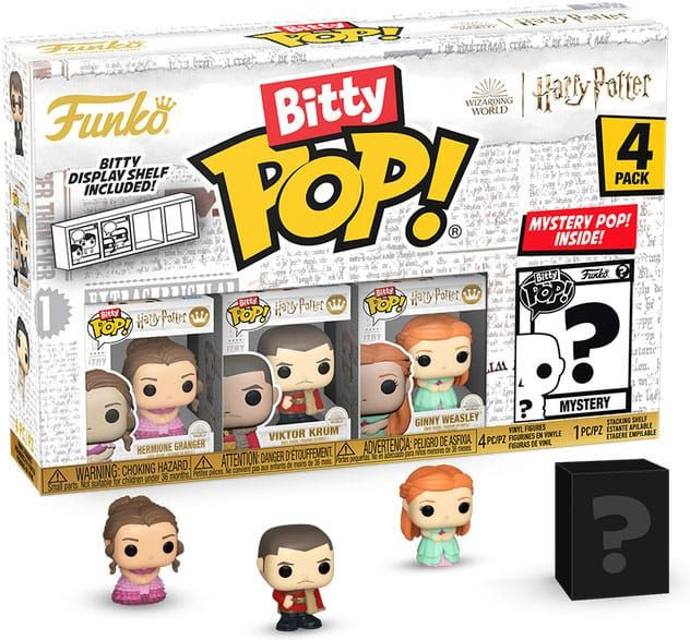 Harry Potter Funko Bitty Pop! 4-Pack: Hermione Granger / Viktor Krum / Ginny Weasley