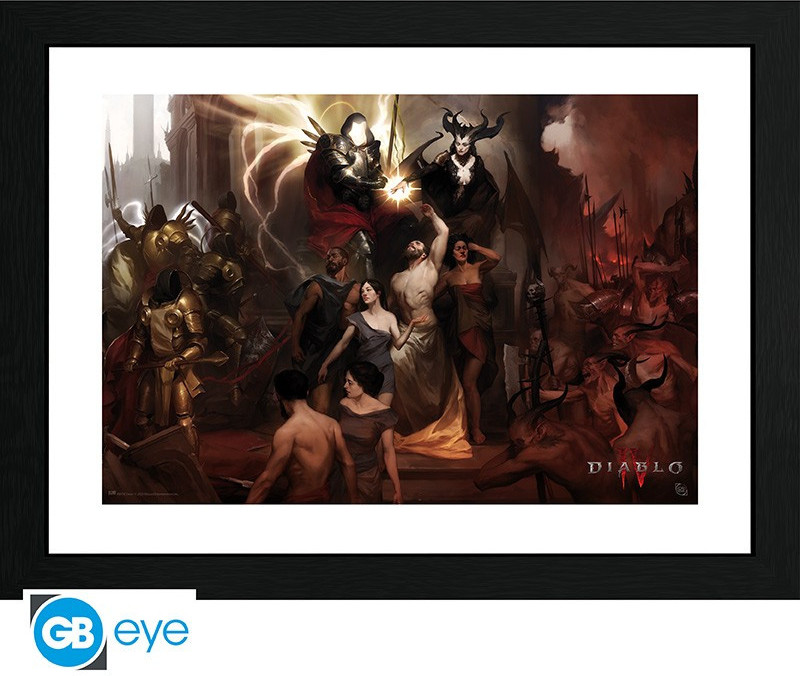 Diablo Framed Print - Diablo IV - Nephalems (30x40cm)