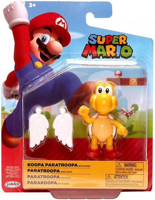 Super Mario Action Figure - Koopa Paratroopa with Wings (Red)