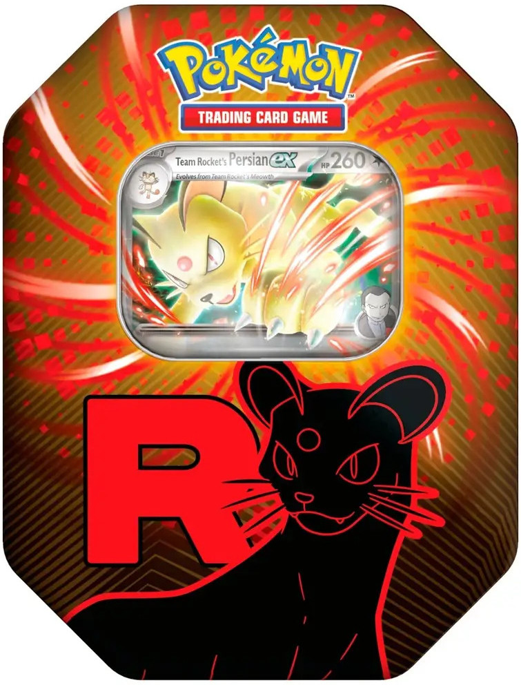 Pokemon TCG Team Rocket EX Tin - Persian