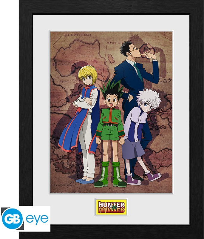 Hunter X Hunter Framed Print - Key Art Map