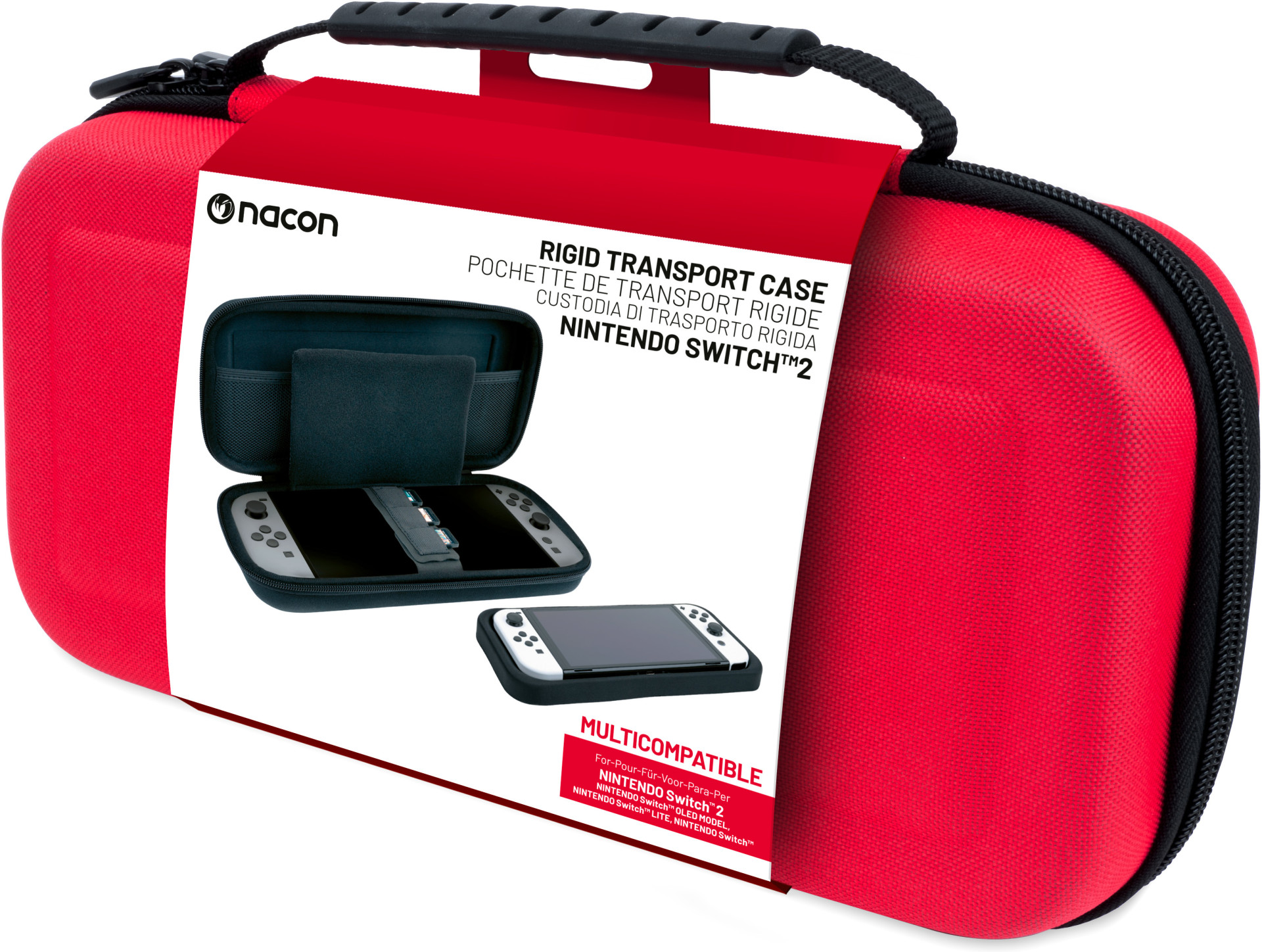 Nacon Switch 2 Rigid Transport Case (Red)