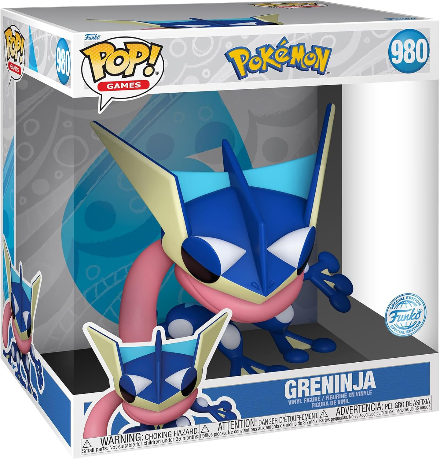 Pokemon Funko Pop Vinyl: Jumbo Size Greninja
