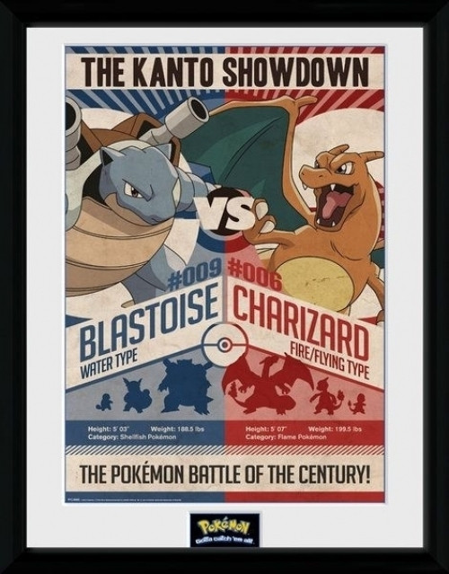 Pokemon Collector Print - Red vs Blue