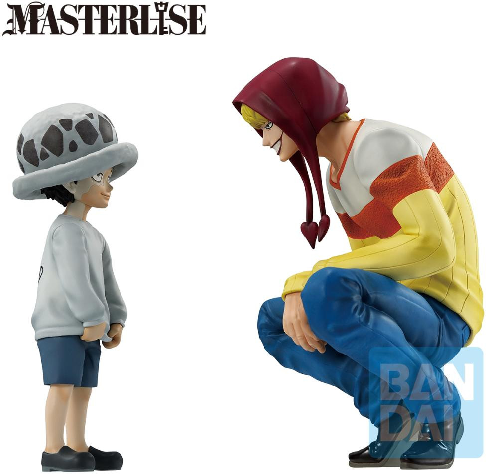 One Piece Masterlise Ichibansho Figure - Trafalgar Law & Corazon