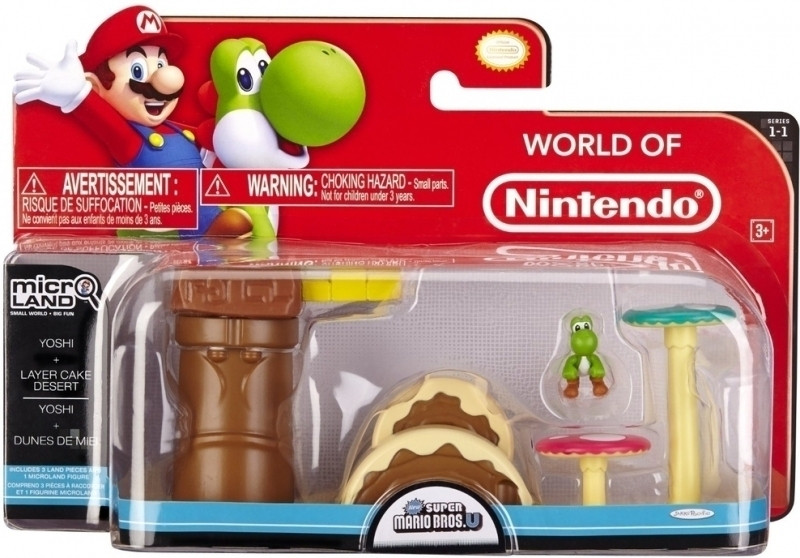Super Mario Bros Microland Playset - Layer Cake Desert with Yoshi