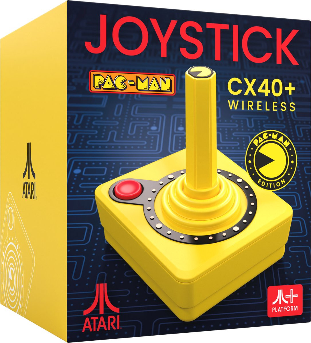 Pac-Man CX-40+ Wireless Joystick - Yellow (Pac-Man Edition)