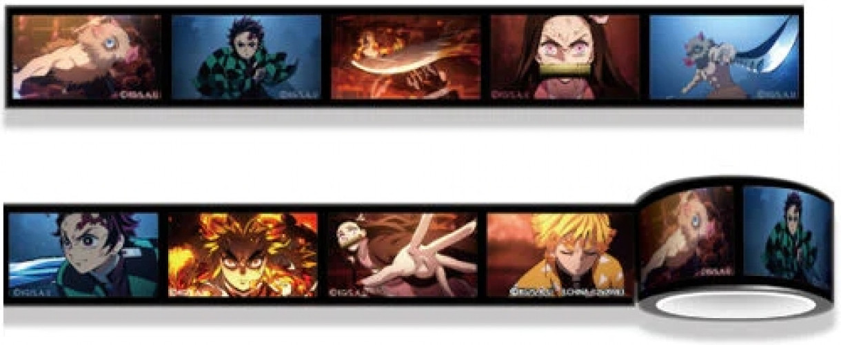 Demon Slayer Kimetsu no Yaiba Masking Tape 4 Scroll Gashapon