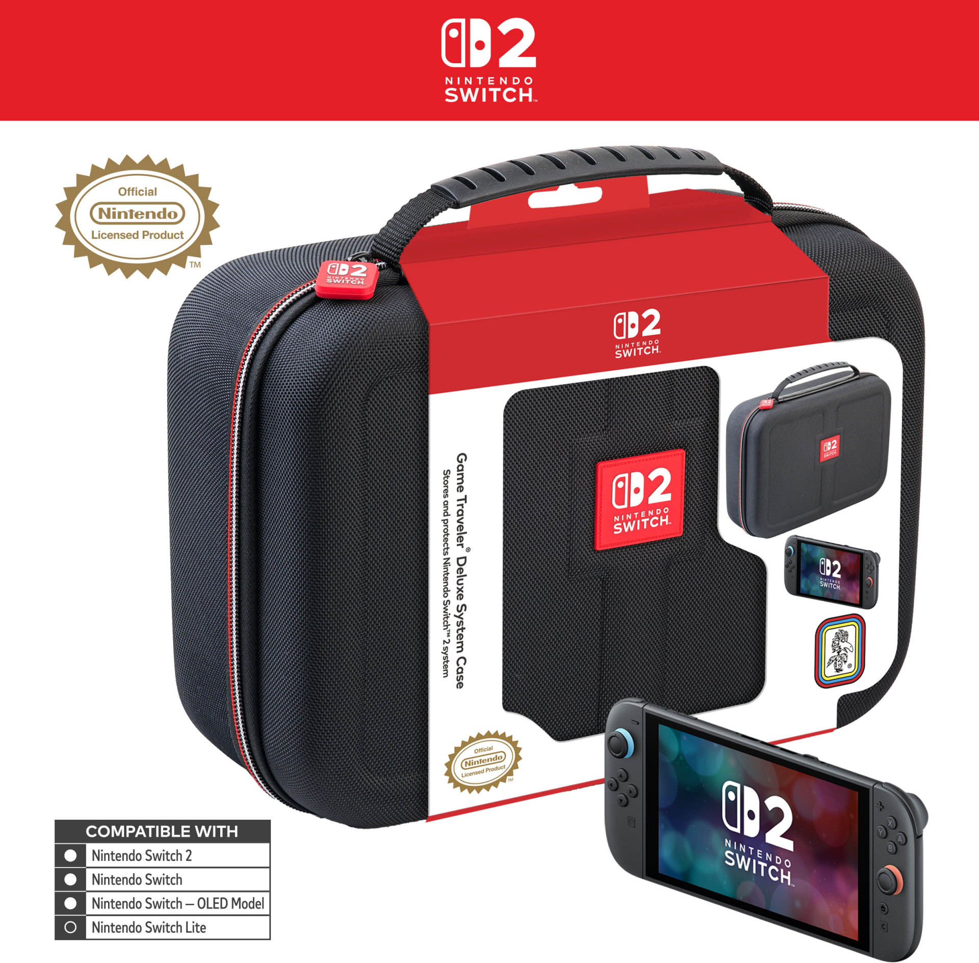 RDS Switch 2 Official All-In-One Travel Bag - Black