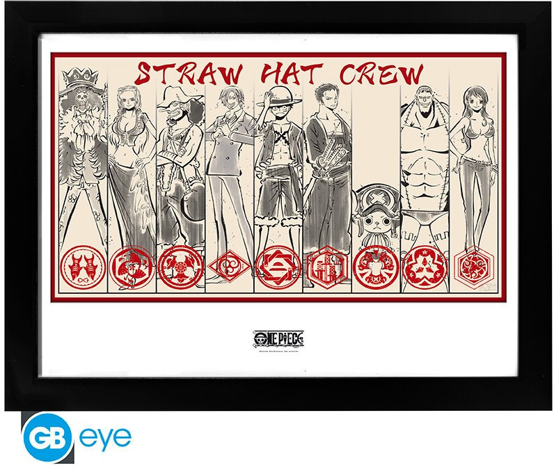 One Piece Framed Print - Straw Hat Crew (30x40cm)