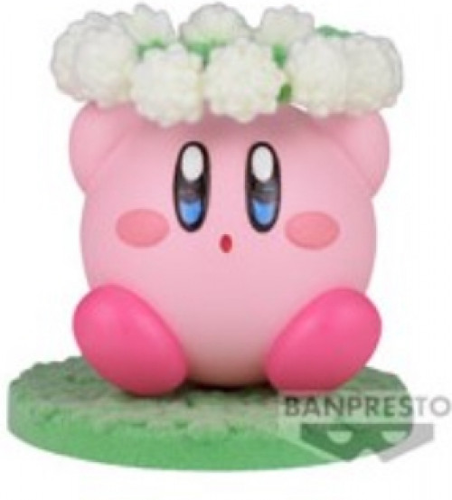 Kirby Fluffy Puffy Figure - Kirby with Flowers