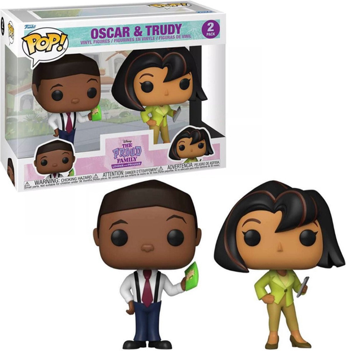 Disney The Proud Family Funko Pop Vinyl 2-Pack: Oscar & Trudy (Special Edition)