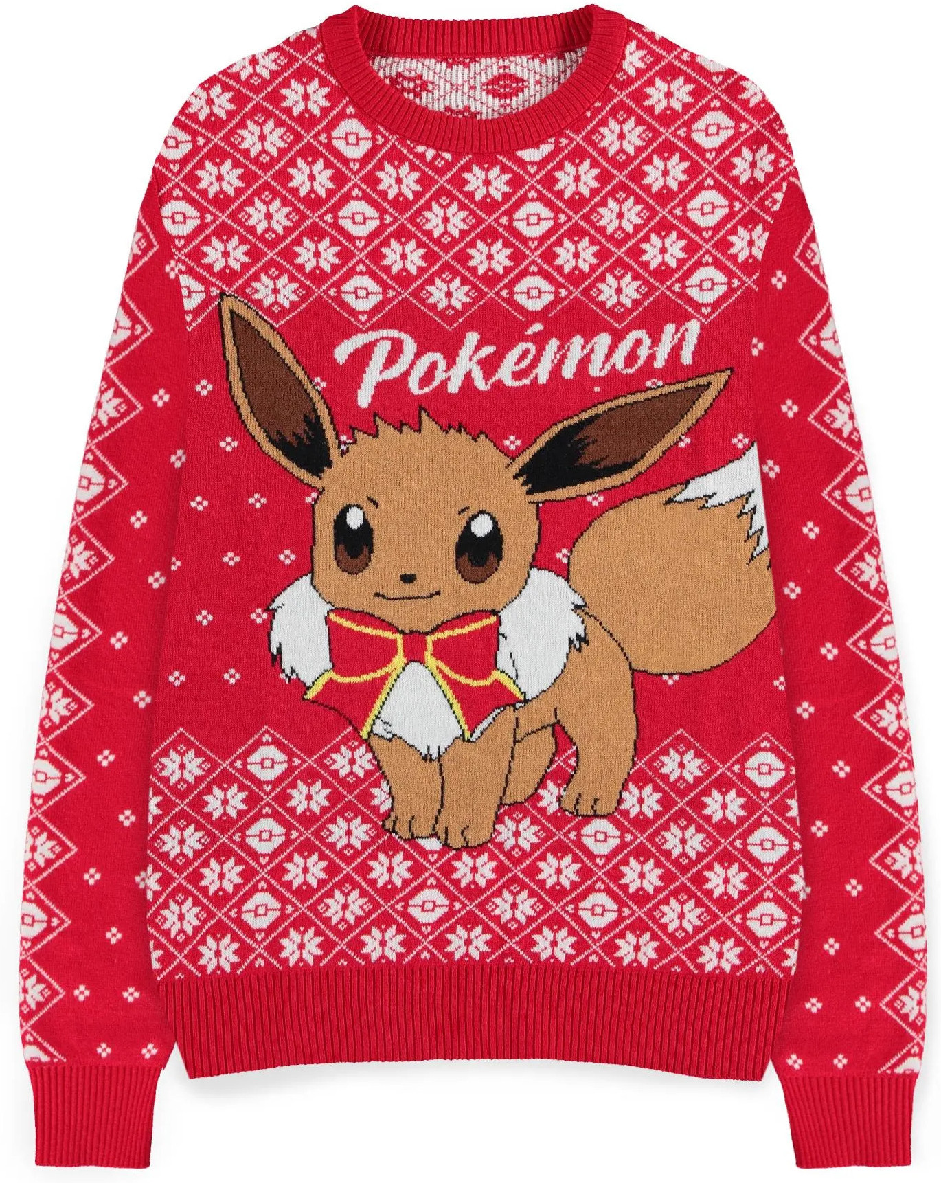 Pokemon - Eevee Christmas Jumper (Red)