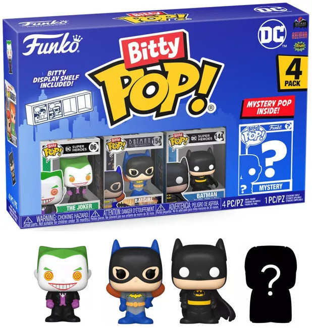 DC Batman Funko Bitty Pop! 4-Pack: The Joker / Batgirl / Batman