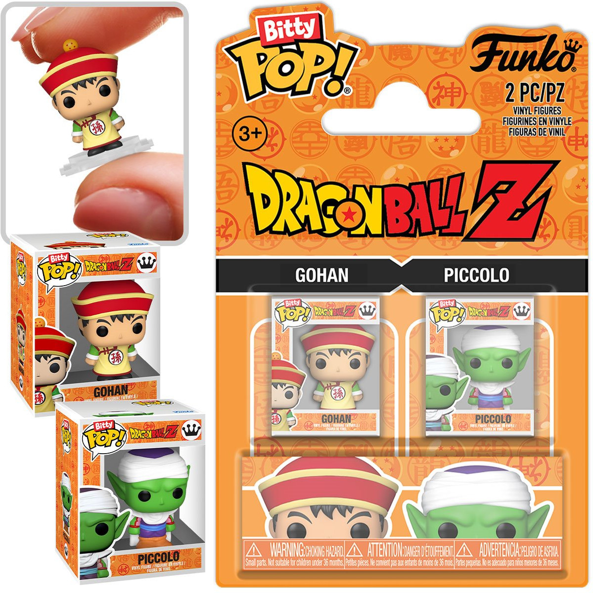 Dragon Ball Z Funko Bitty Pop! 2-Pack: Gohan & Piccolo