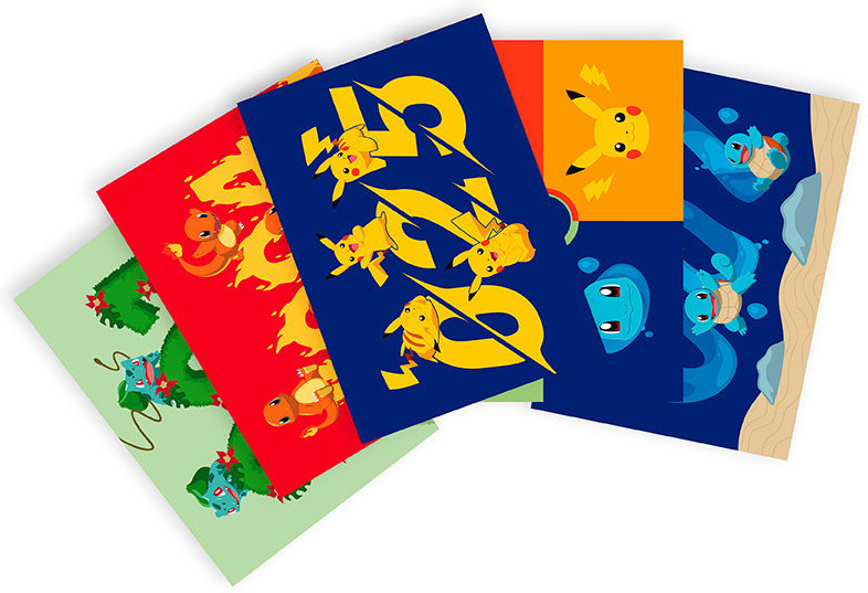 Pokemon Gen 1 Starters - Postcards Set