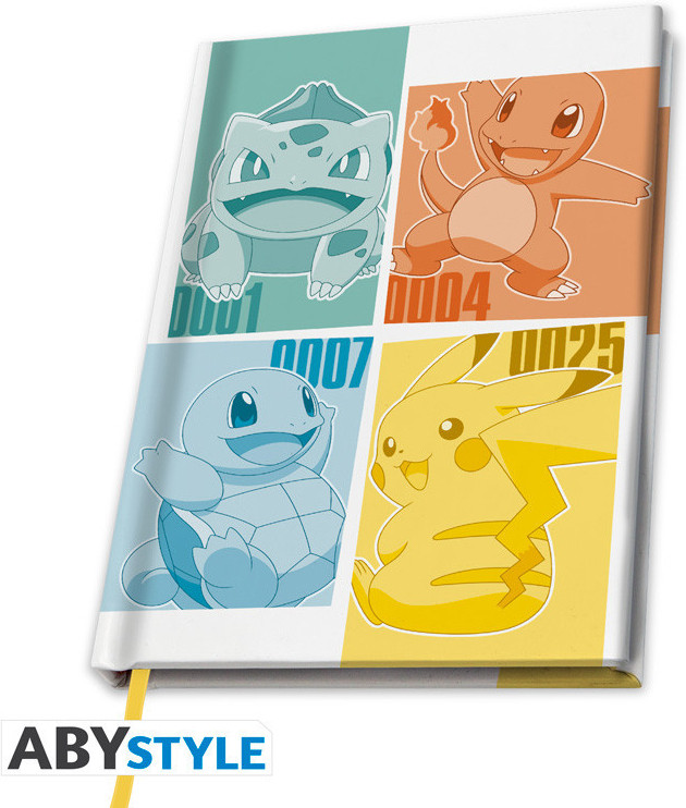 Pokemon A5 Notebook - Kanto Starters