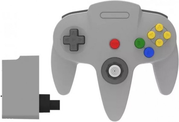 Nintendo 64 Wireless 2.4 GHz Controller Classic Grey (Teknogame)