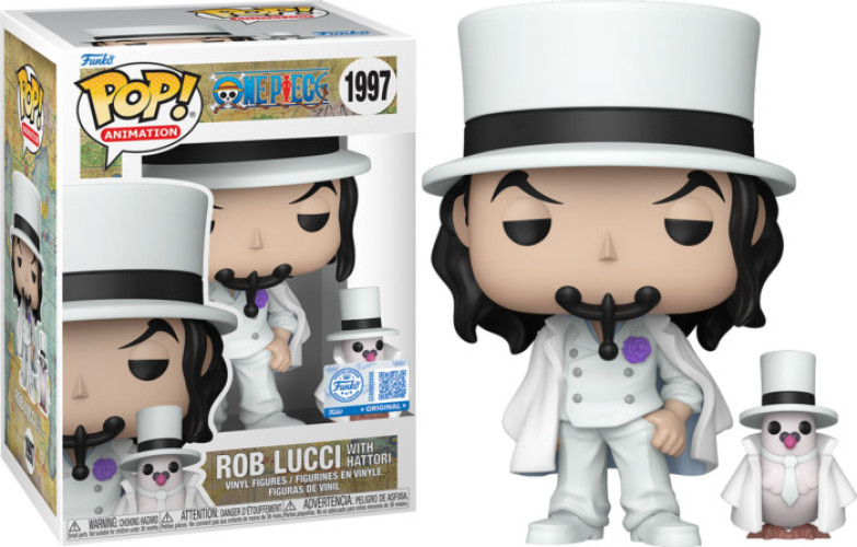 One Piece Funko Pop Vinyl: Rob Lucci with Hattori