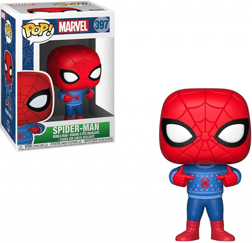 Marvel Funko Pop Vinyl: Spider-Man with Holiday Sweater