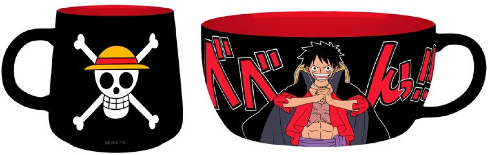One Piece Breakfast Set (Mug + Bowl) - Luffy