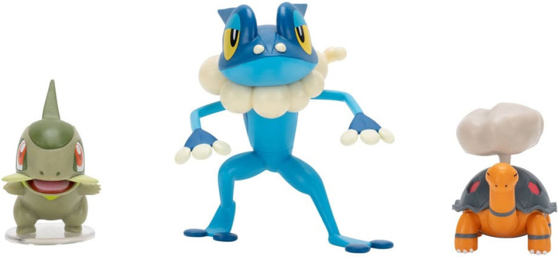 Pokemon Battle Figure Pack - Torkoal, Axew & Frogadier
