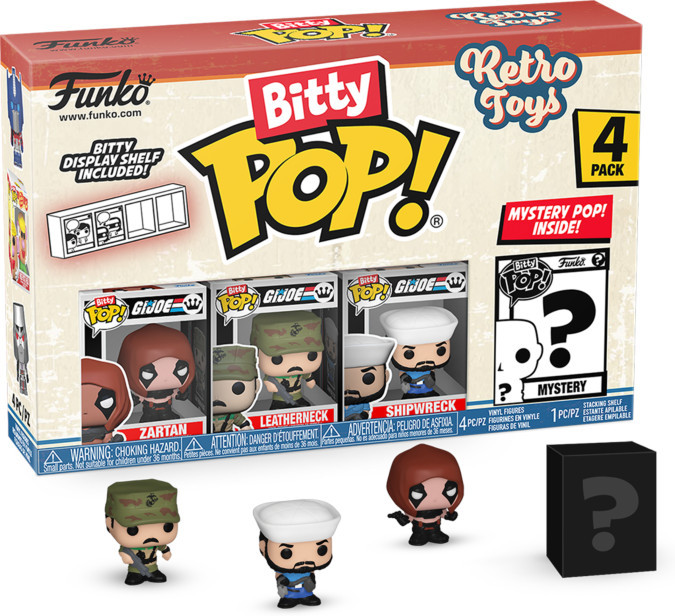 Retro Toys Funko Bitty Pop! 4-Pack: Zartan / Leatherneck / Shipwreck