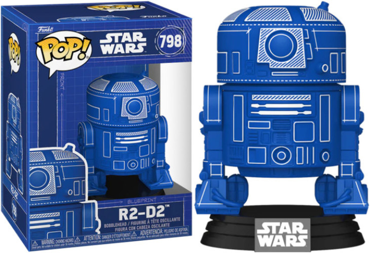 Star Wars Funko Pop Vinyl: R2-D2 (Blueprint)