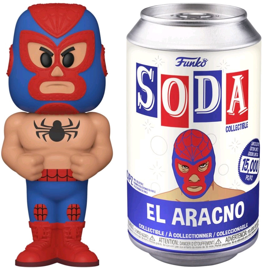 Marvel Luchadores Funko Vinyl Soda: El Aracno