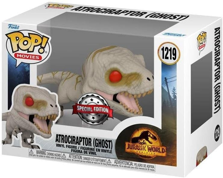 Jurassic World Dominion Funko Pop Vinyl: Atrociraptor (Ghost)(1219)