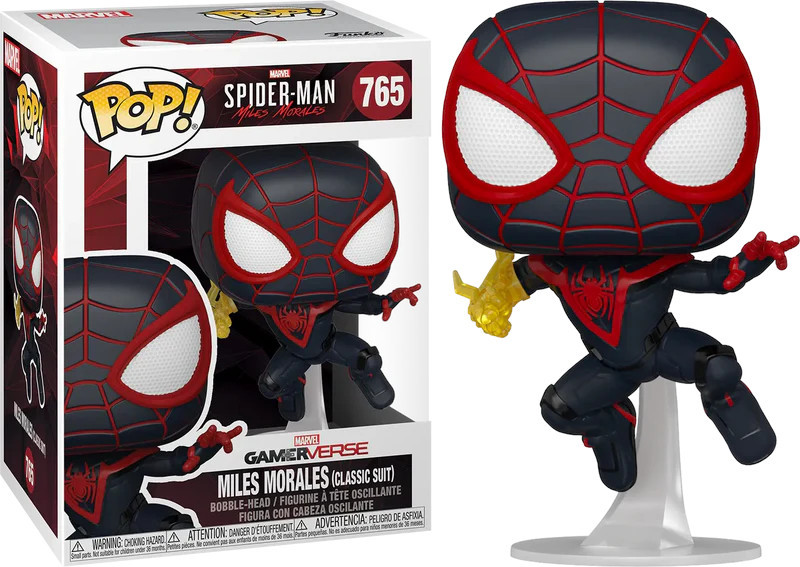 Spider-Man Miles Morales Funko Pop Vinyl: Miles Morales Classic Suit