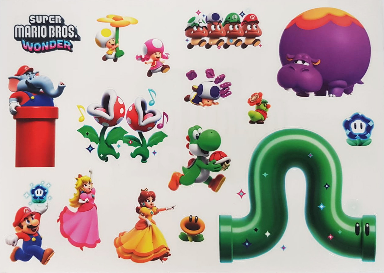 Super Mario Bros. Wonder Sticker Sheet