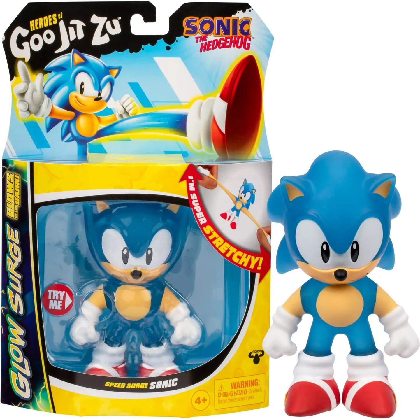 Heroes of Goo Jit Zu Sonic Figure - Sonic Glow Surge