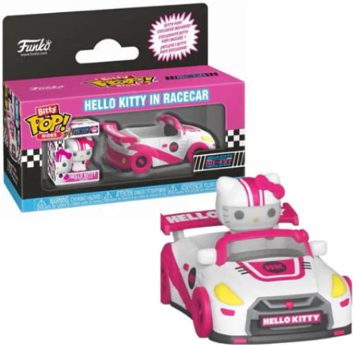 Hello Kitty & Friends Funko Bitty Pop Rides Vinyl: Racecar in Hello Kitty