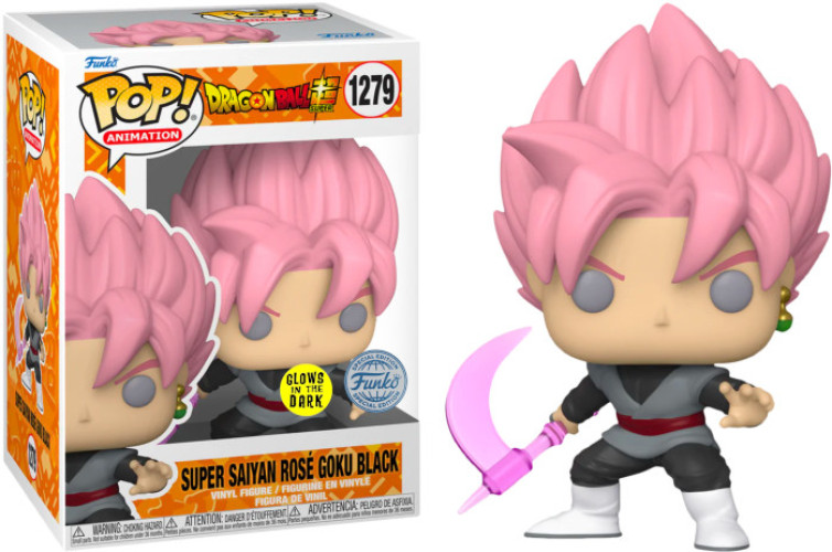 Dragon Ball Super Funko Pop Vinyl: Super Saiyan Rosé Goku Black with Scythe (Glows in the Dark)