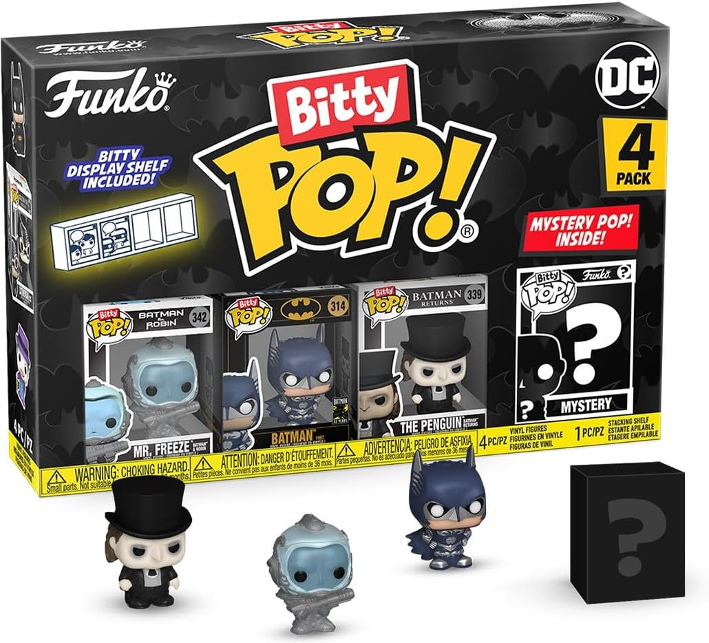 DC Batman Funko Bitty Pop! 4-Pack: Mr. Freeze / Batman / The Penguin