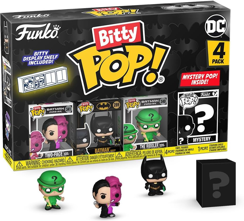 DC Batman Funko Bitty Pop! 4-Pack: Two-Face / Batman / The Riddler