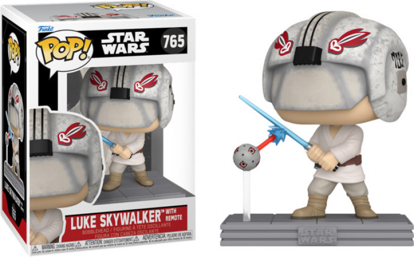 Star Wars Funko Pop Vinyl: Luke with Remote