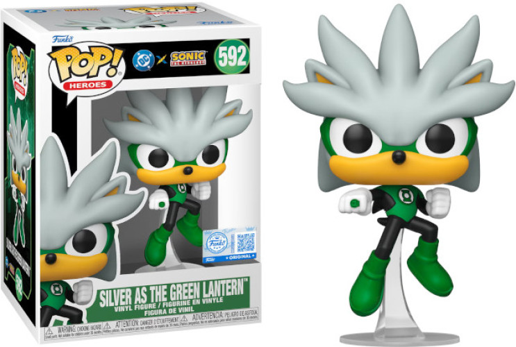 DC x Sonic the Hedgehog Funko Pop Vinyl: Silver (Green Lantern)